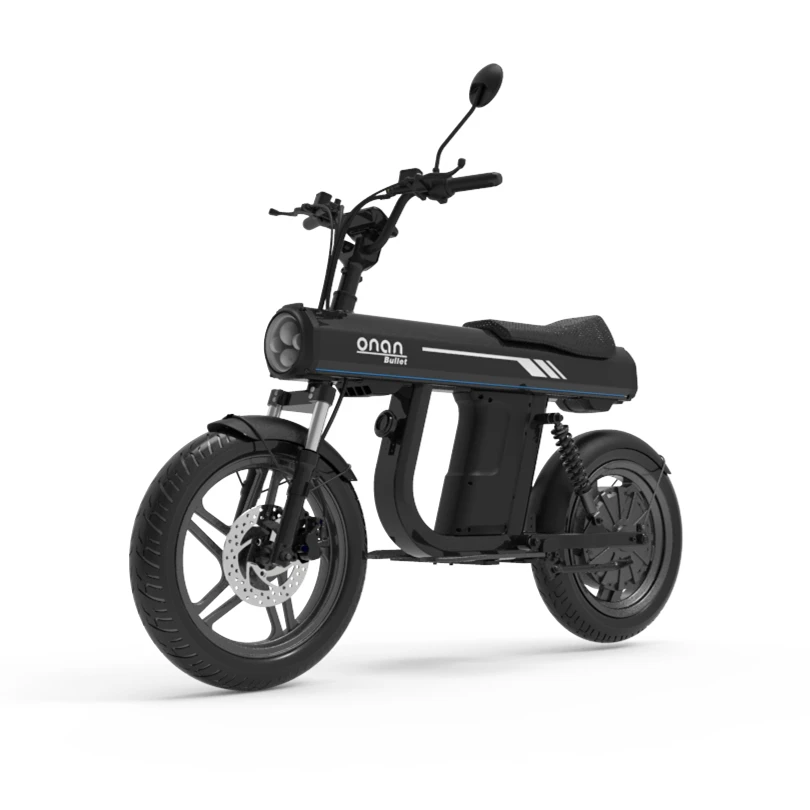 ONAN popular  adult 3000W 60V Bullet Electric Motorcycle with pedal