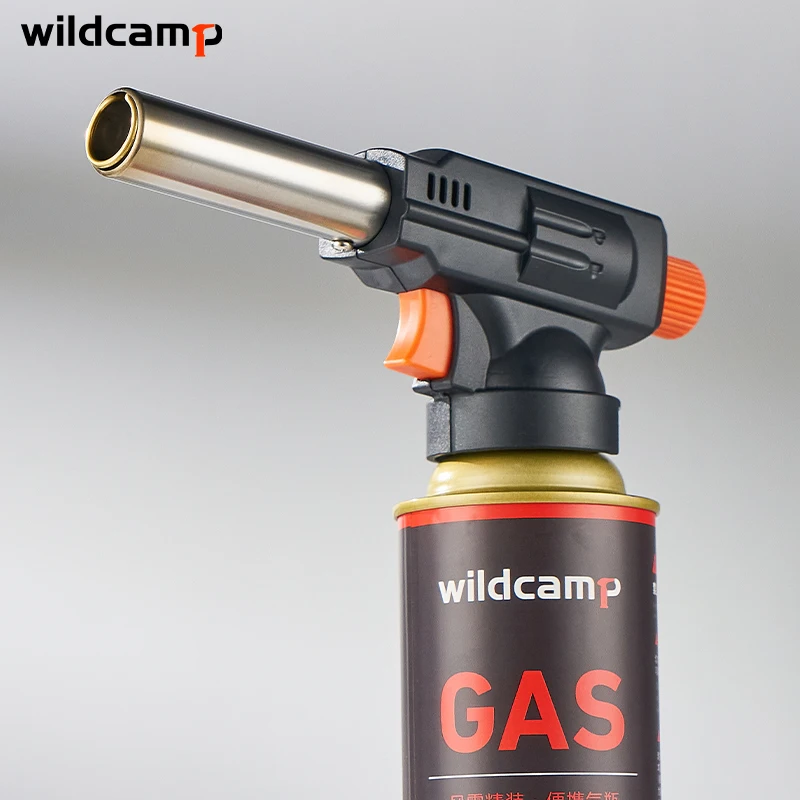 Wildcamp portable bbq camping butane gas welding torch flame thrower gun torch