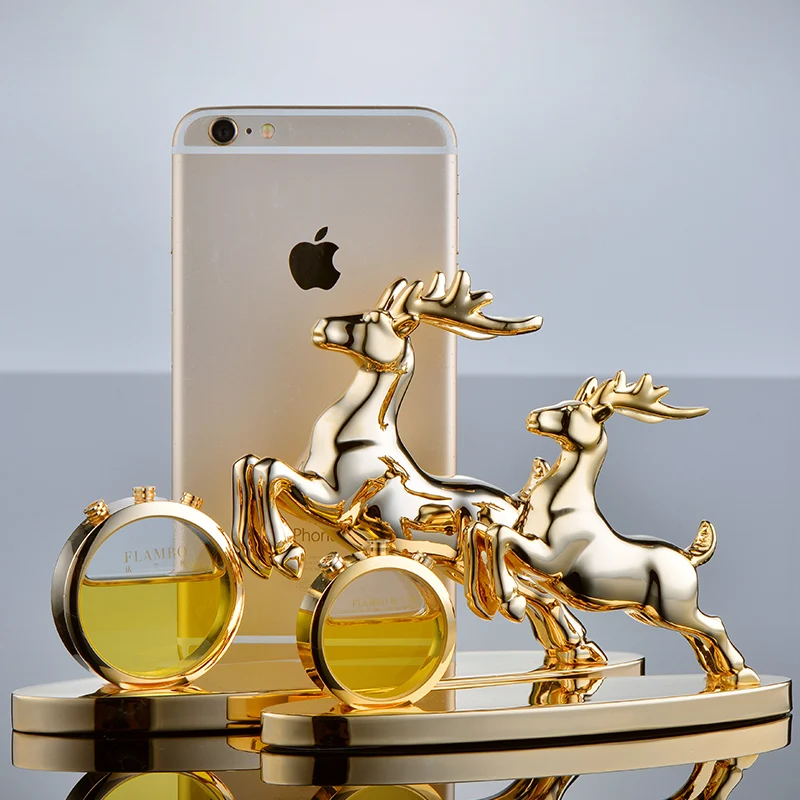 Aier Base Style Car Perfume Ornaments christmas Deer Car Interior Dashboard Crafts Home Decoration Accessories Gift