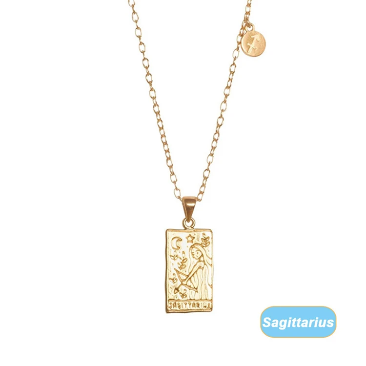  New Arrival Vintage 12 Zodiac Necklace Square