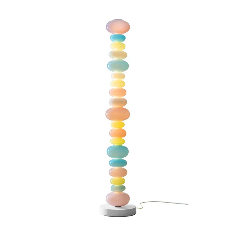 Hot Sale Creative Colored Glass Candy Floor lamp Macaron Atmosphere Living room Sofa Floor lamp