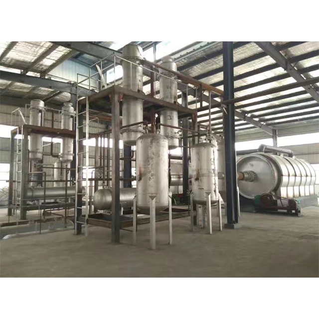 Waste Plastic Tyre Rubber Recycling Machine for fuel oil