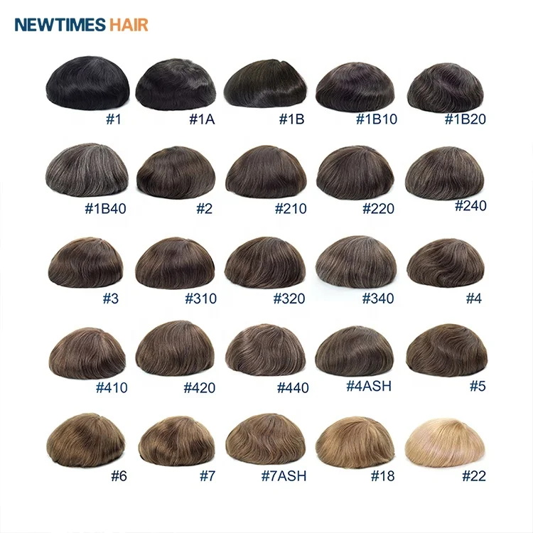 N6 French Lace with PU Sides Stock human hair toupee Mens Toupee