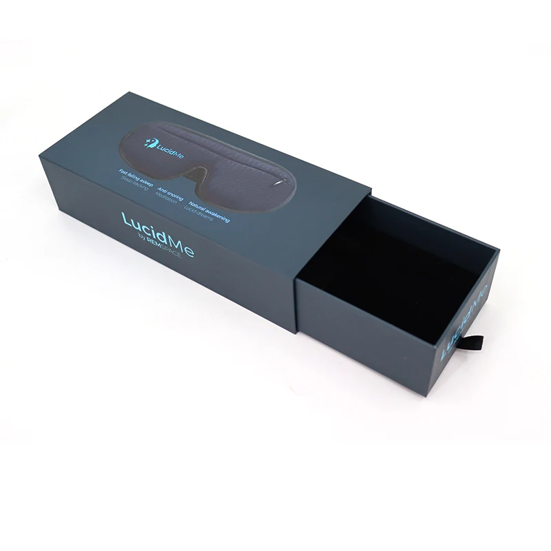 Custom Print Luxury Black Handmade Flip Top Cardboard Paper Magnetic Closure Gift Box Rigid Drawer Packaging Boxes With Insert