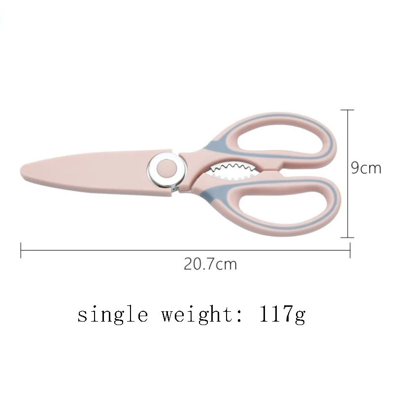 Hight Quality Multi-Functional Kitchen Scissor Stainless Steel and Handle PP Material Scissor