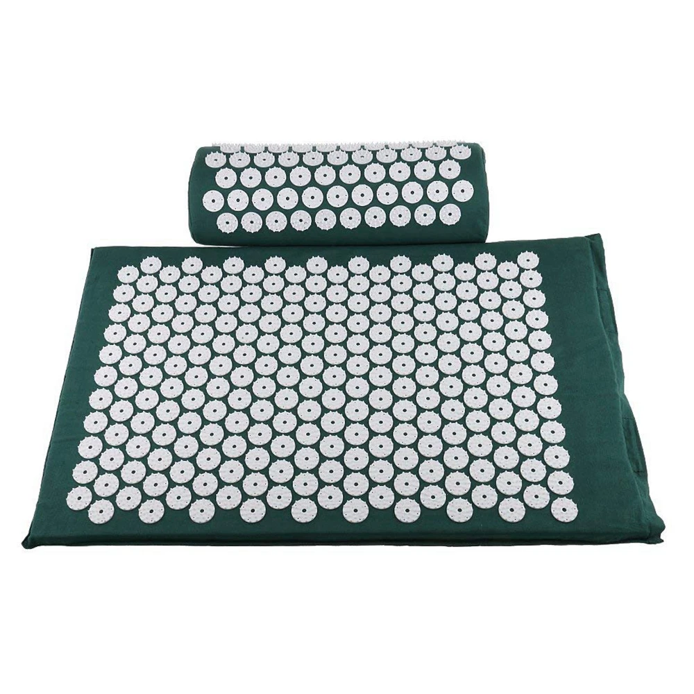 Lotus Circle Shape Removable Exercise Body Muscle Relaxation Acupuncture Mat Pillow