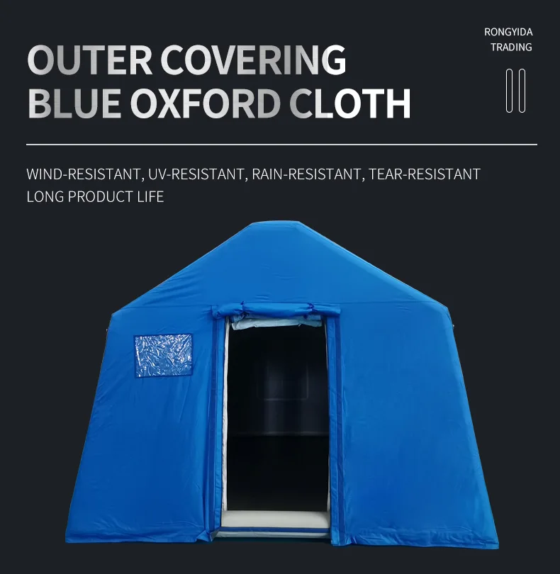 Hot Selling Refugee Disaster Relief Tent Winter Outdoor Inflatable Temporary Isolation Emergency Shelter Tent with Customized