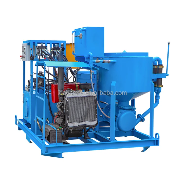 Diesel engine  grout and slurry batch plants application for hydro power