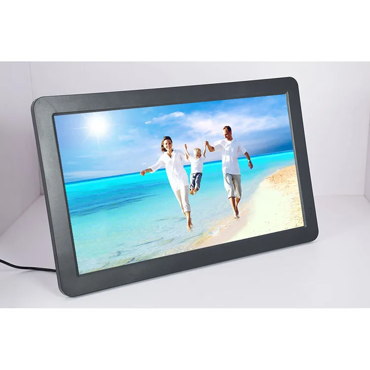 New Fashion Metal Body Hot Sale Lcd Screen Electronic Picture Digital Photo Frame 15.6 Inch Picture