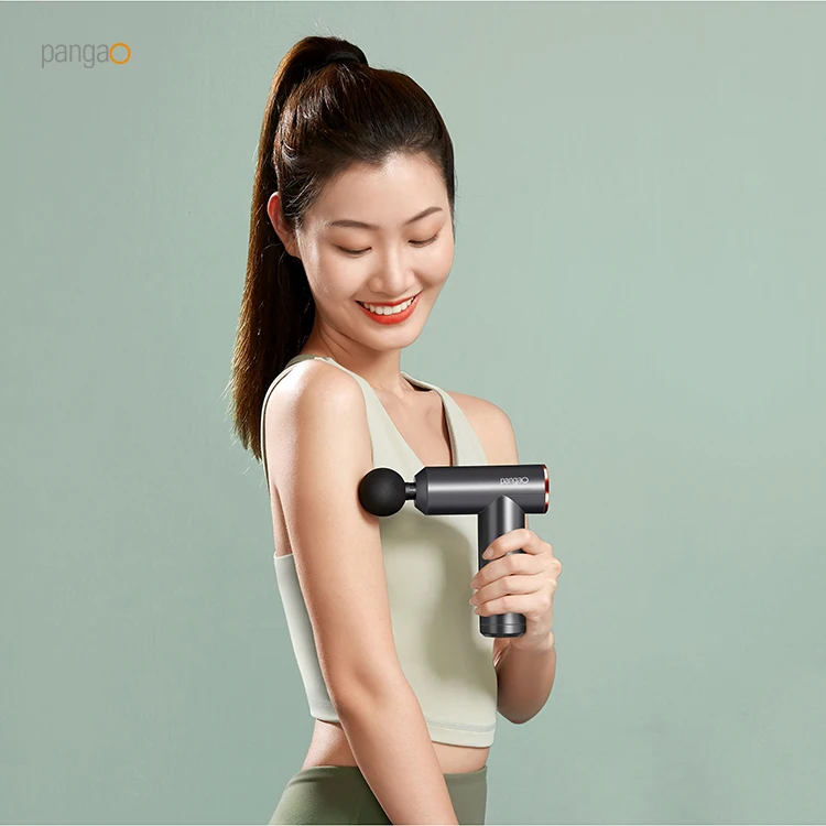 High Quality Rechargeable 4 Heads Mini Deep Tissue Quiet Percussion Body Fascia Massager Gun