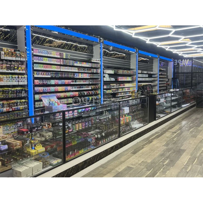 Популярная витрина для табачного магазина