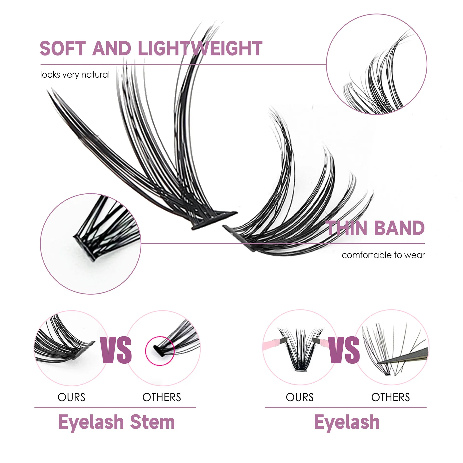 High Quality Cheap High-Quality Volume Lashes Soft And Dramatic Eyelashes For Comfortable Long Wear
