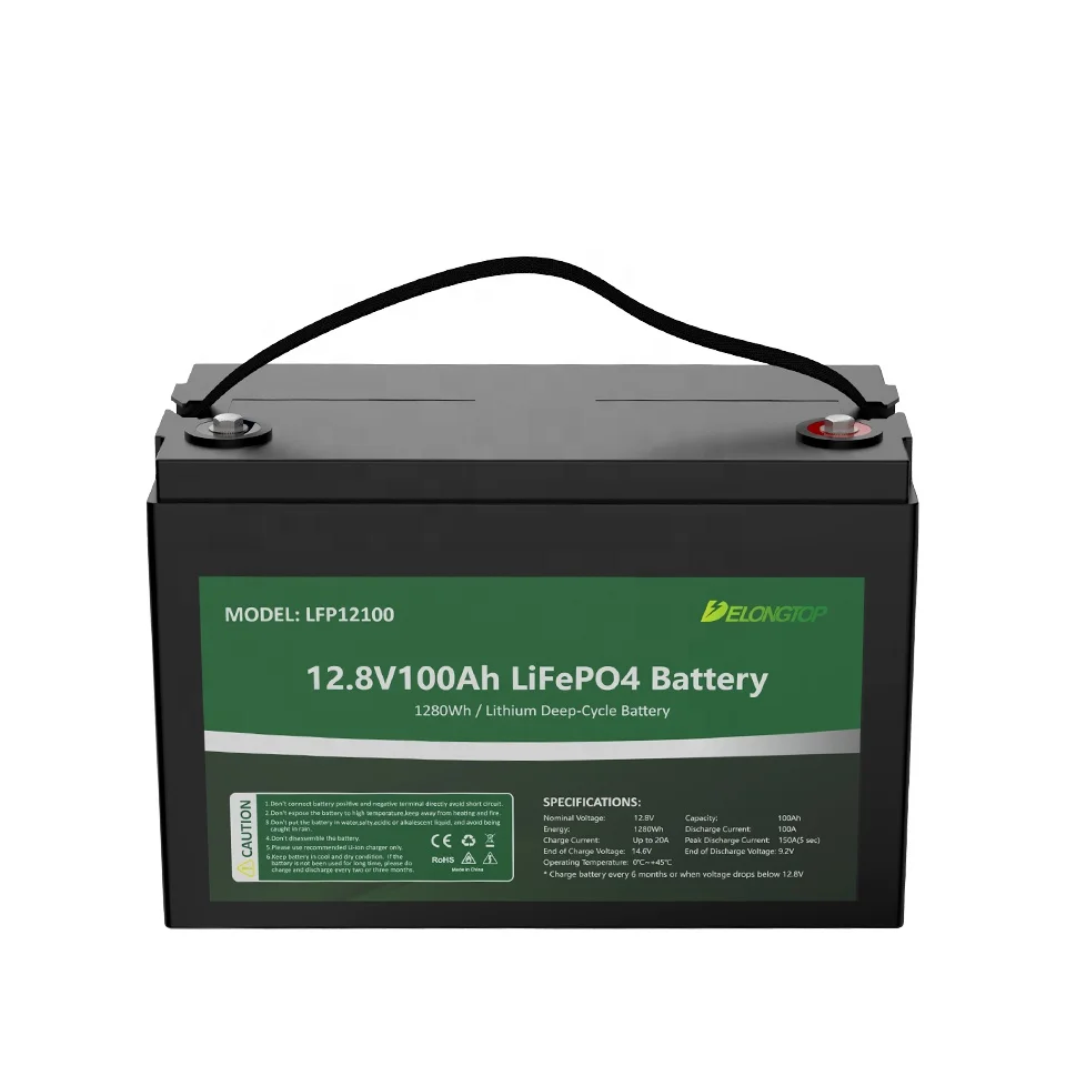 Аккумуляторная батарея 12 В 100ah150AH 12.8V200ah Lifepo4 встроенная Bms литий-железо-фосфатные батареи Akku для гольф-кары на солнечной