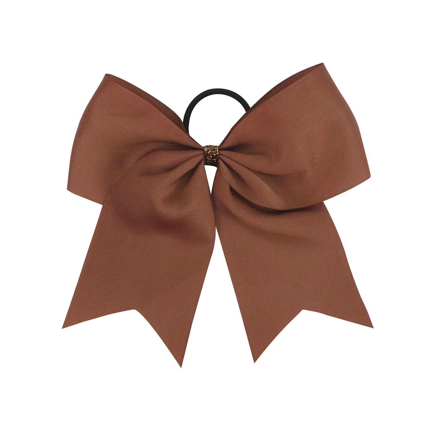 MIDI Factory Wholesale Customized Bows with Elastic Band Wholesale Ribbon Cheerleading Hair Bow Ponytail Holder for Girls