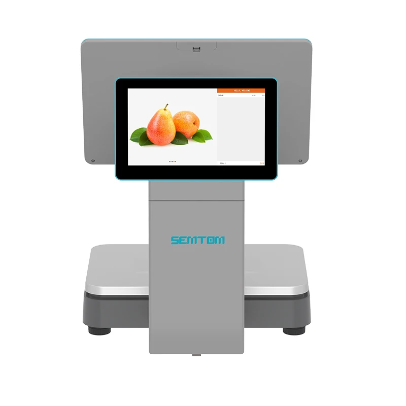All in One Pos System with Intelligent AI Scale with Thermal Printer barcode scanner For Supermarket Cashier