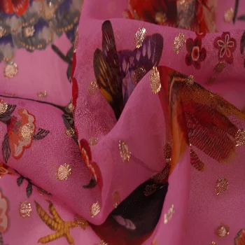 silk lurex dubai silk fabrics for clothes