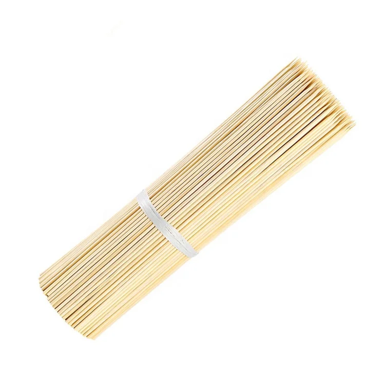 YUJIN Bamboo round meat skewer sticks 15/18/20/25/30/35/40cm