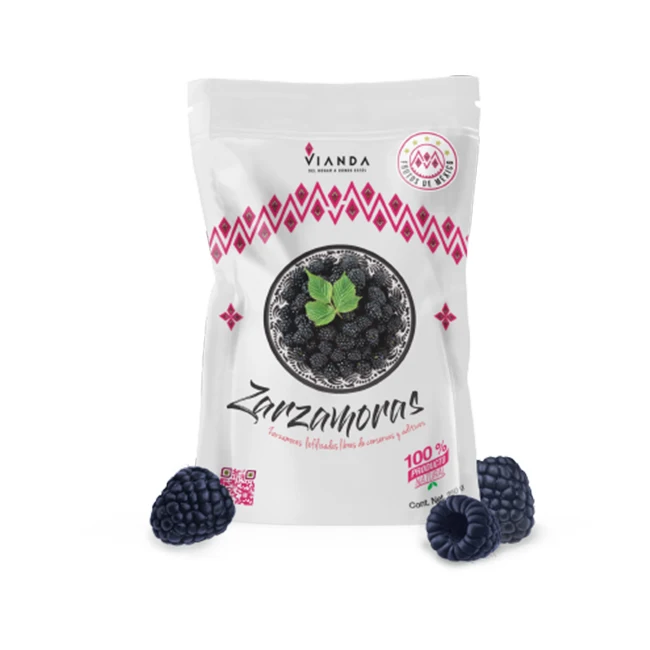 Hot Sale Mexico Berries Durian Processing Products Wholesale Frozen Dried Fruit Blackberry Piece