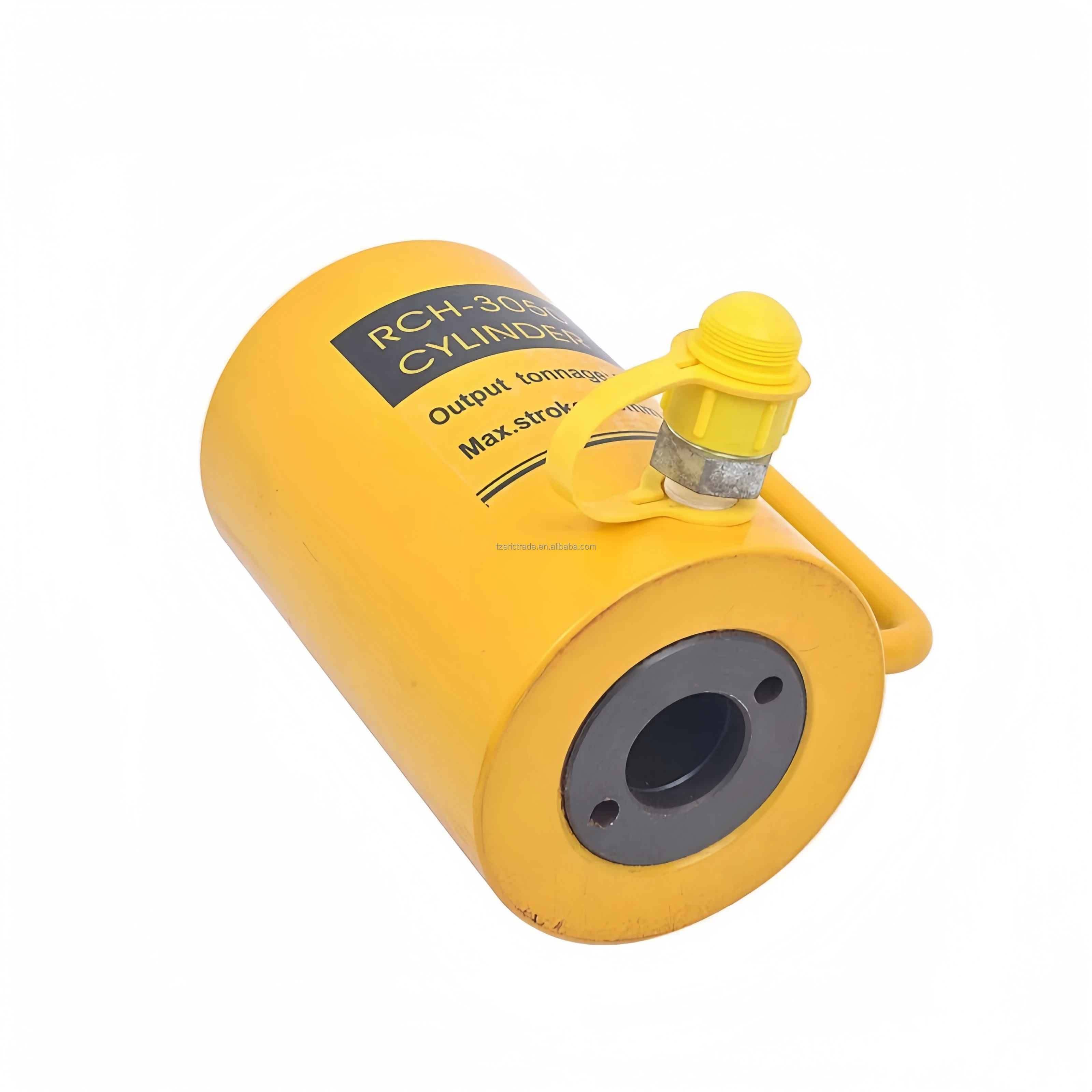 30T Hollow Plunger Hydraulic Cylinder Jack Single Acting Ram Cylinder 50mm Heavy Duty work with electric manual pump