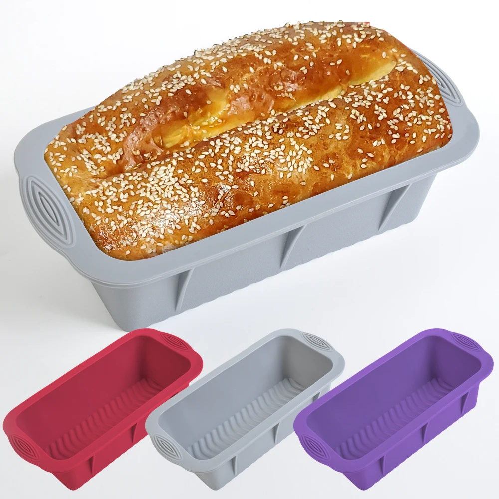travel custom logo rectangle square bakery silicone tray pans cake baking mould molds silicon cake molds