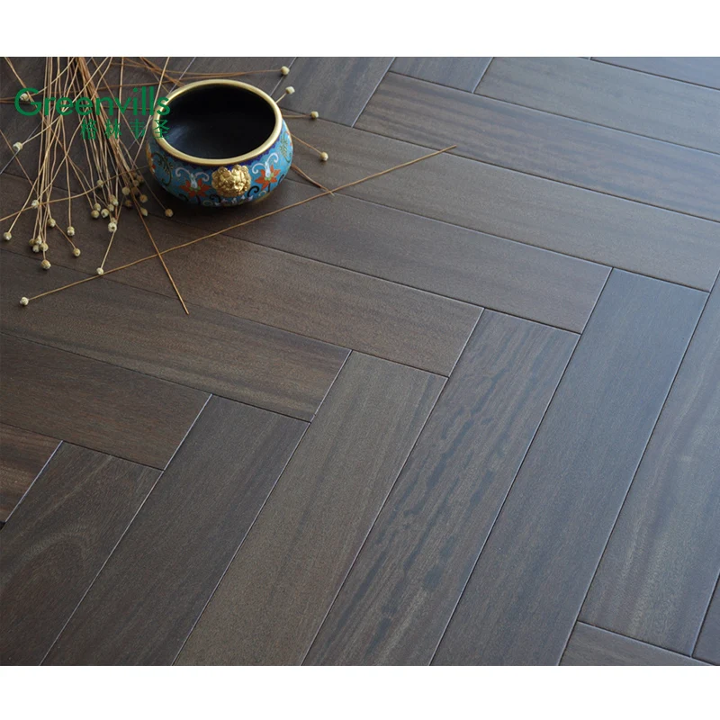 Деревянный паркет в елочку, 90 градусов, 18 мм