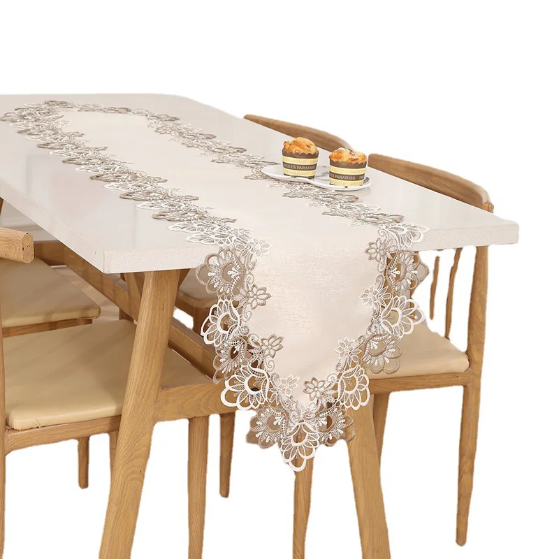 Buti New simple lace table runner candlelight dinner arrangement decorative classical table runner