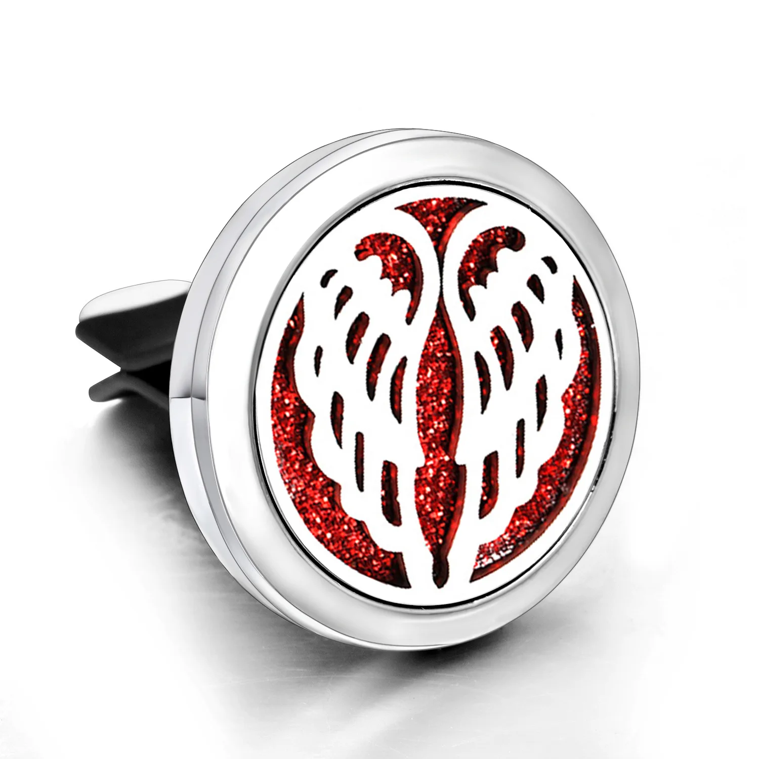 Stainless steel Car Perfume Diffuser Locket Aromatherapy Essential Oil Air Outlet Perfume Vent Clip