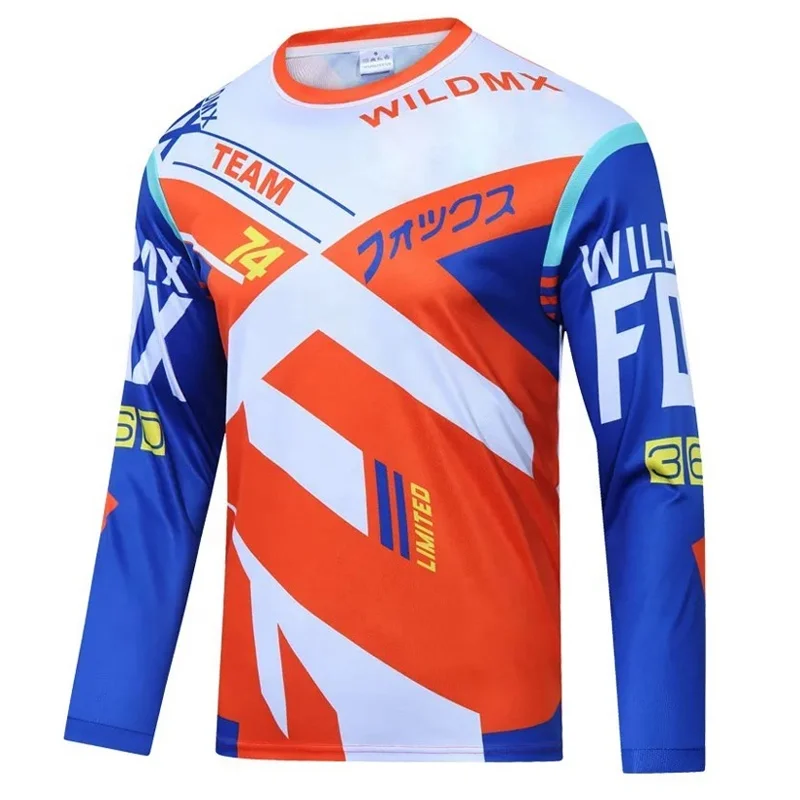 Customized NEW Jersey Motocross Cycling Off Road Dirt Bike Riding ATV MTB DH Racing Long Sleeve Shirt Motorcycle