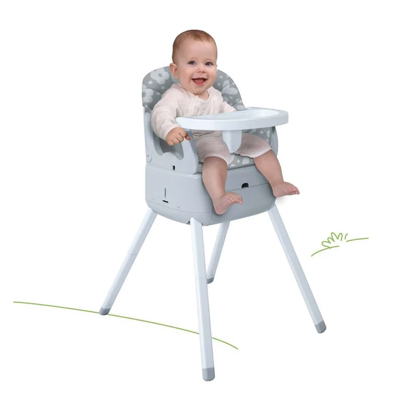 Brightbebe European Standard Multifunction Plastic Baby High Chair for Baby Feeding Dining Wholesale High Chair Kids Table