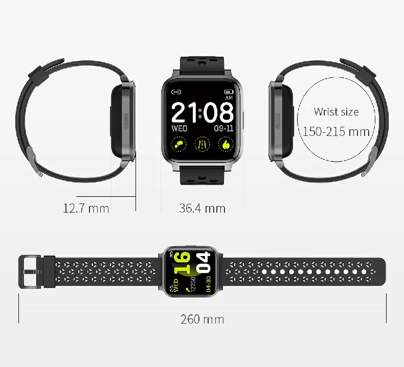 2020 New Arrival CE Rohs Touch Screen Sleep tracker IP68 Waterproof Swimming Sport Smart Watch for Women