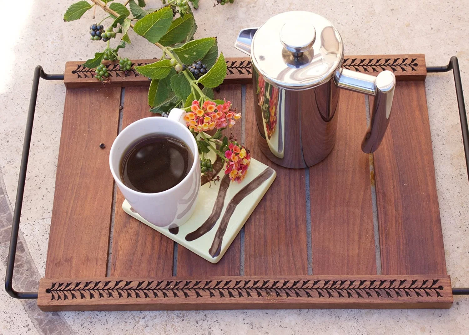 Reekoos Christmas Factory Price Coffee And Tea Tool Set Coffee Maker Stainless Steel Double Wall Insulated French Coffee Press