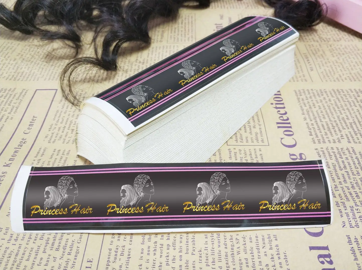 Custom hair tag and label custom hair bundle tag, business cards