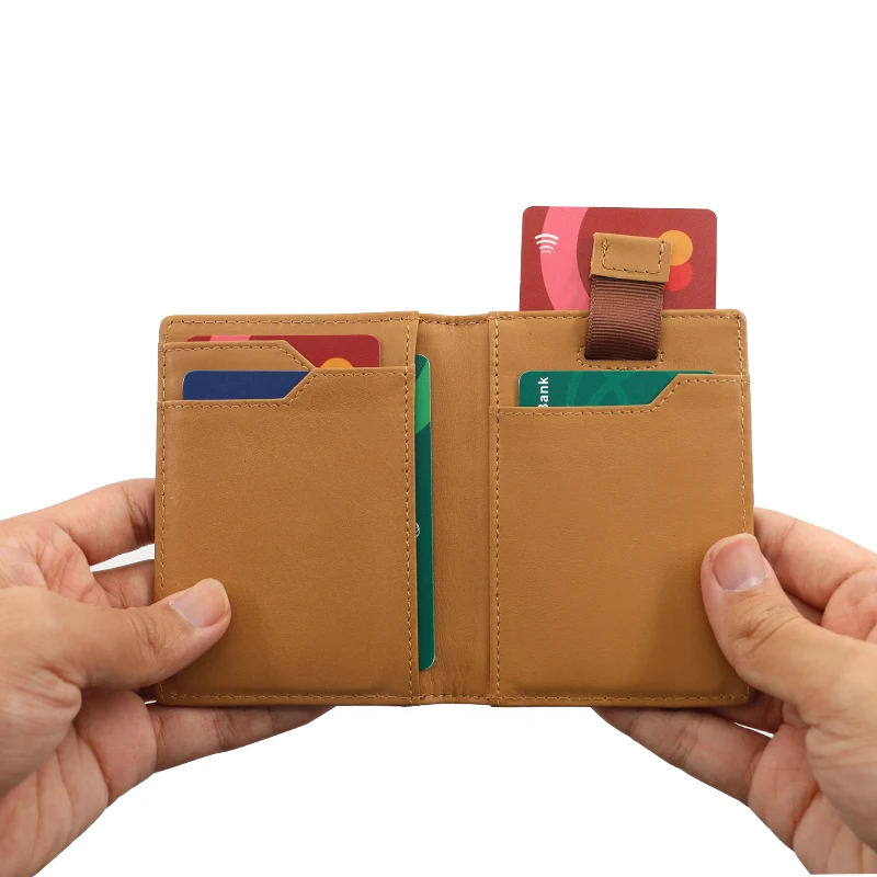 Luxury Bifold Wallet Slim Rfid Card Holder Leather Men Wallet Credit Card Holder