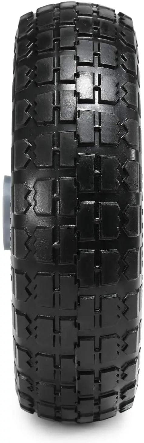 8x3 in Flat Free Tire Wheel Plastic wheel hub 10x3.50-6 kayak trolley wheel