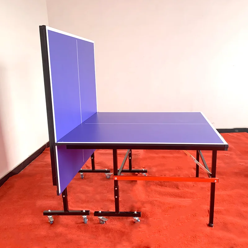 Manufacturer Professional Pingpong Tables HDF Indoor Children Training Tennis Table with wheels