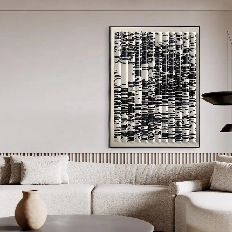 Modern minimalist Wood carving wall decorations creative  handmade painting other wall art