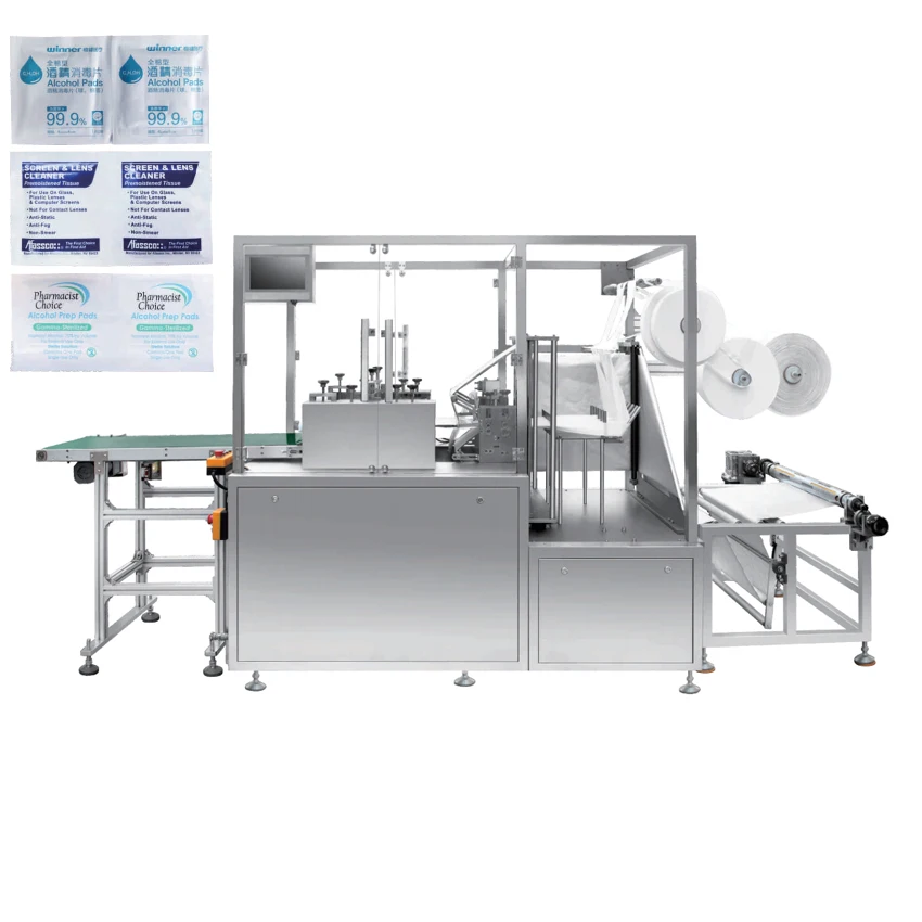 Автоматическая высокоскоростная цельного куска 8 линия спиртовая салфетка производство машина для дезинфекции влажные салфетки оборудования машин для изготовления печенья вафель