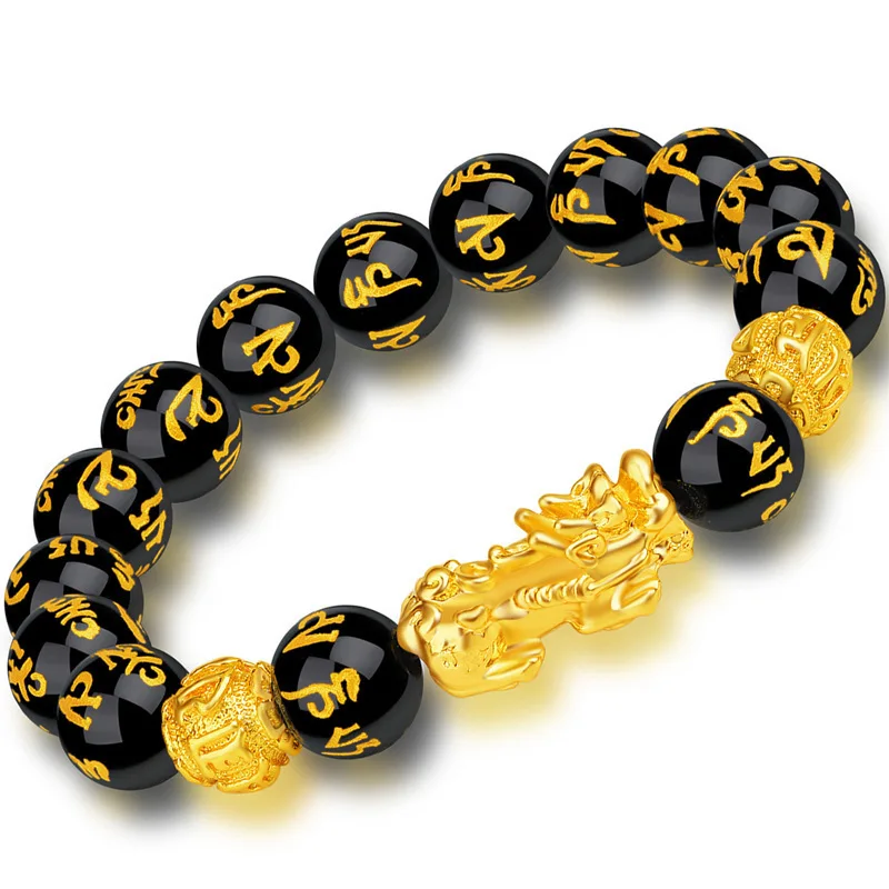 Factory Bracelet Popular lucky Mantra Protection Wealth Bracelets for Men Women Gifts