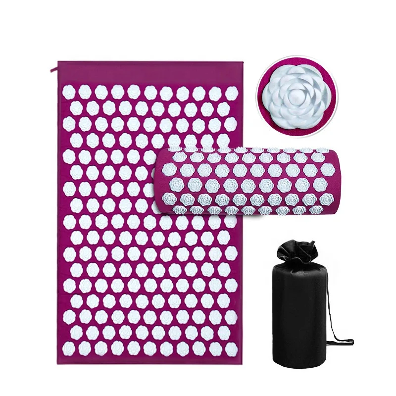 2021 New Item Hot selling Acupressure Mat and Pillow Set acupuncture mat for yoga body massage