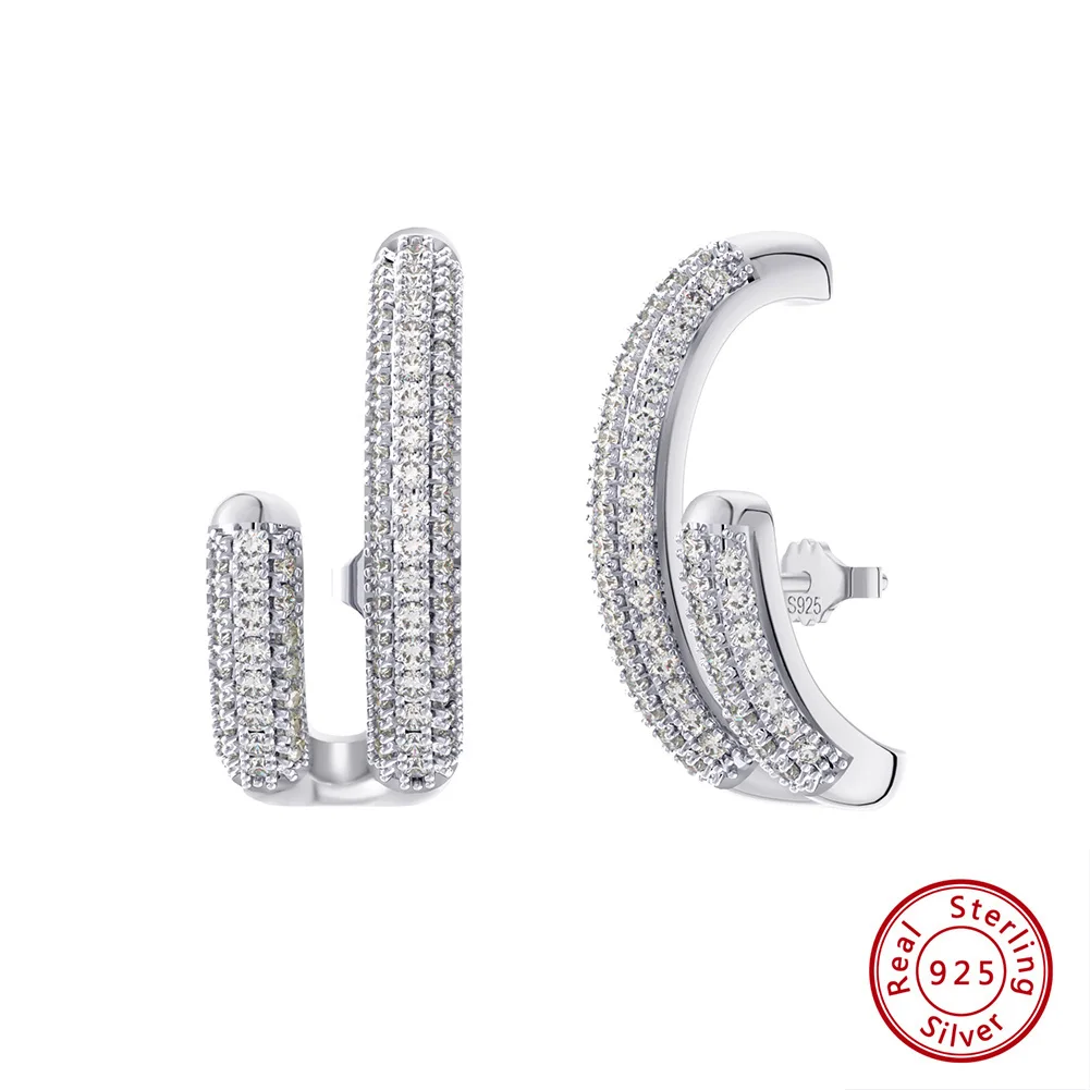 SE391 RINNTIN Classic 925 Sterling Silver Designers Earrings Women Personality Fashion Elegant Party Luxury Jewelry Wholesale