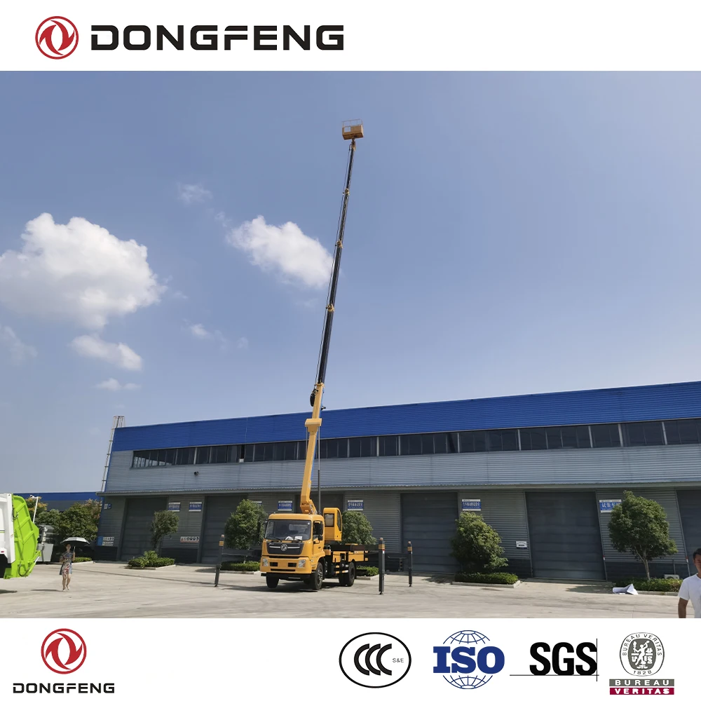 Dongfeng Overhead Working Truck 32 m Working Height Design High Altitude Working Bucket Truck