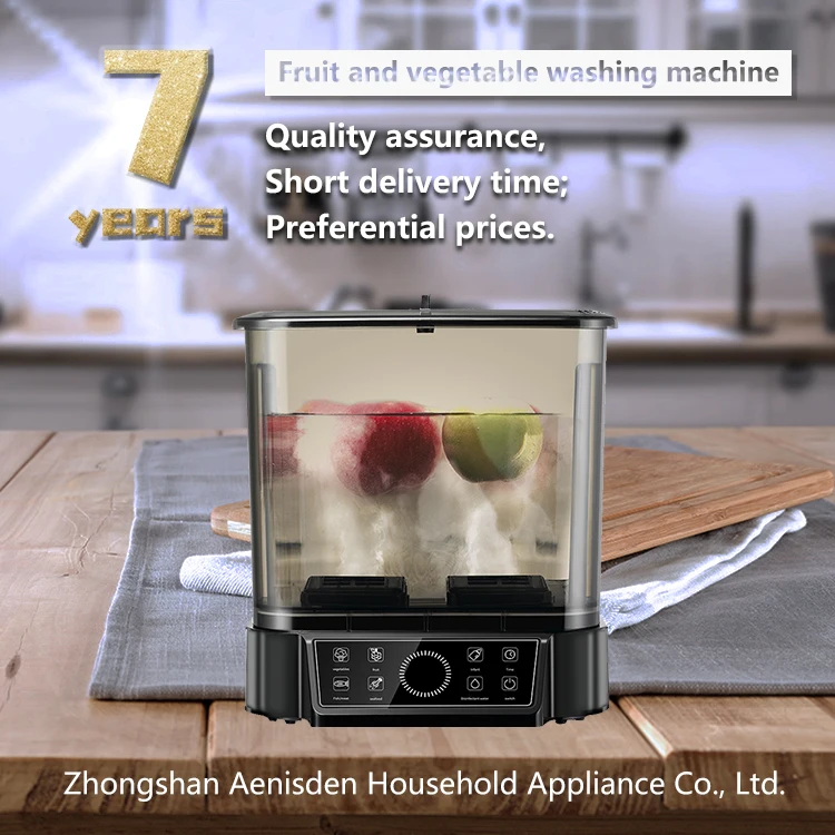 Fruit And Vegetable Sterilizer Cleaner Machine hydroxyl Vegetable Fruit Cleaner Purifier Vegetable Washer