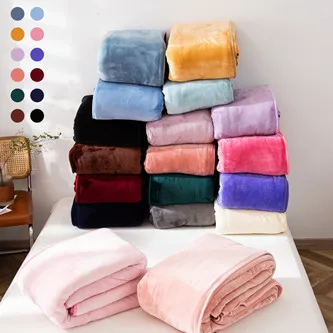 Customized Manta Selimut Frazadas Soft Cheap Fluffy Flannel Fleece Blankets Cobija In Bulk  Warm Thick Plush Blankets For Winter