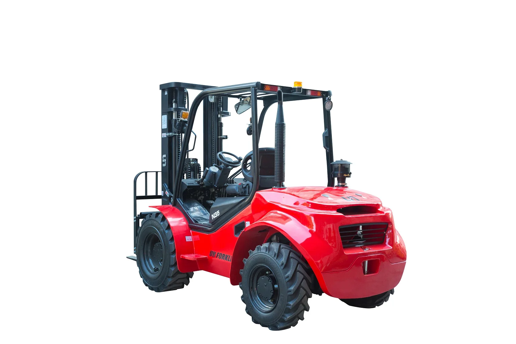 4WD Rough Terrain Forklift 2.5 Ton Diesel Forklift Truck