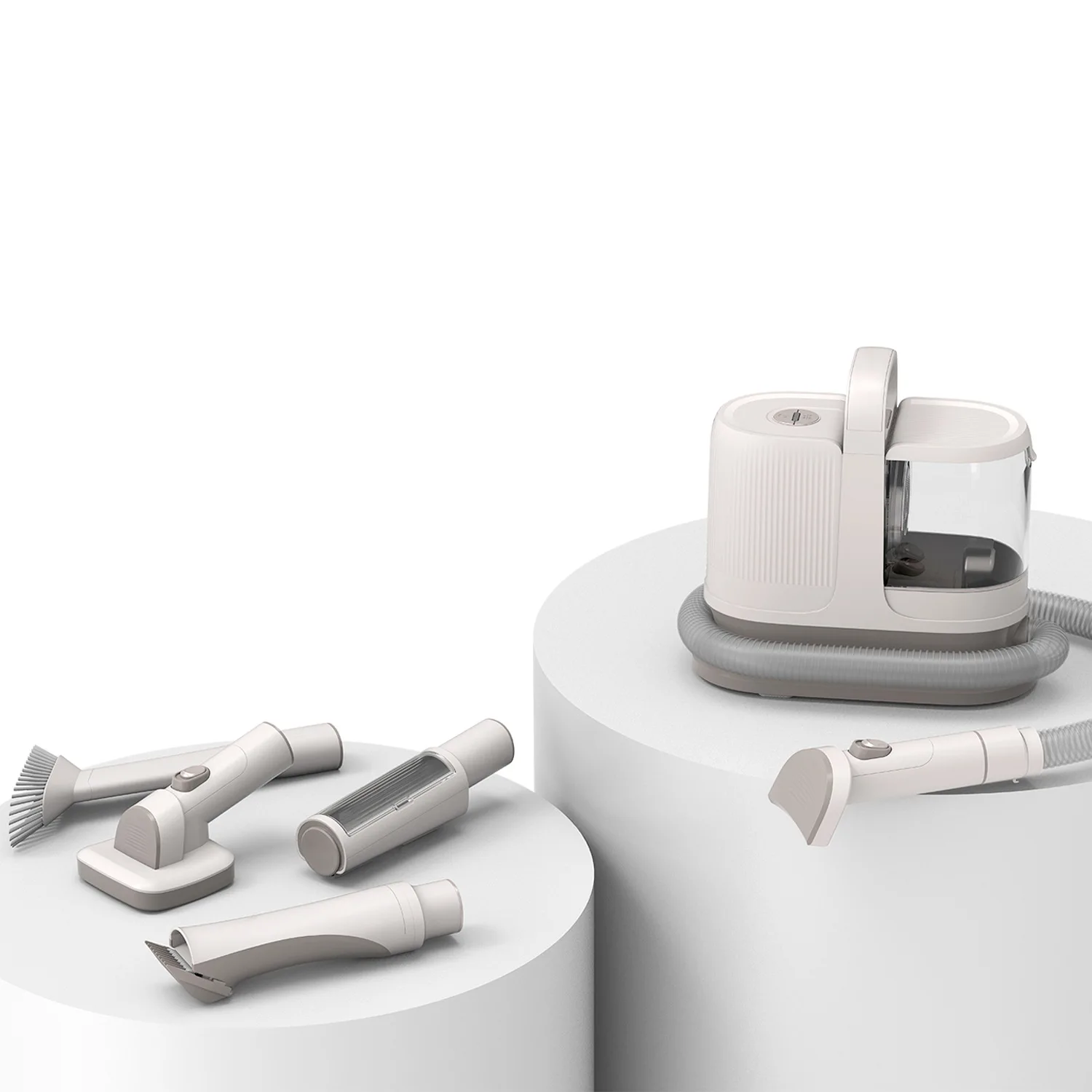 2023 New Release 6 in 1 1.3L 6 Different Nozzles High Suction Power Pet Vacuum Cleaner  Grooming Tools for Dogs Cats