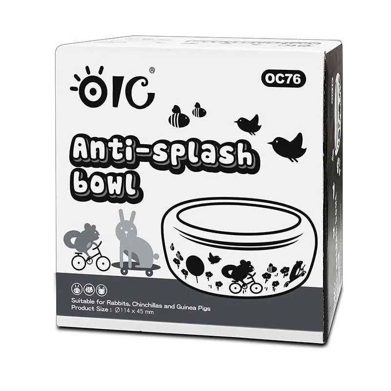 
Rabbit Products Small Pet Bowls Anti-splash Bowl Ceramic Rabbit Feeding Bowl For Rabbits 
