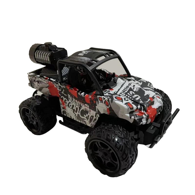1/16 Scale 5 Channels Electric Off-road Vehicle graffiti spray Remote Control Car Pickup Truck toys RC Car with light