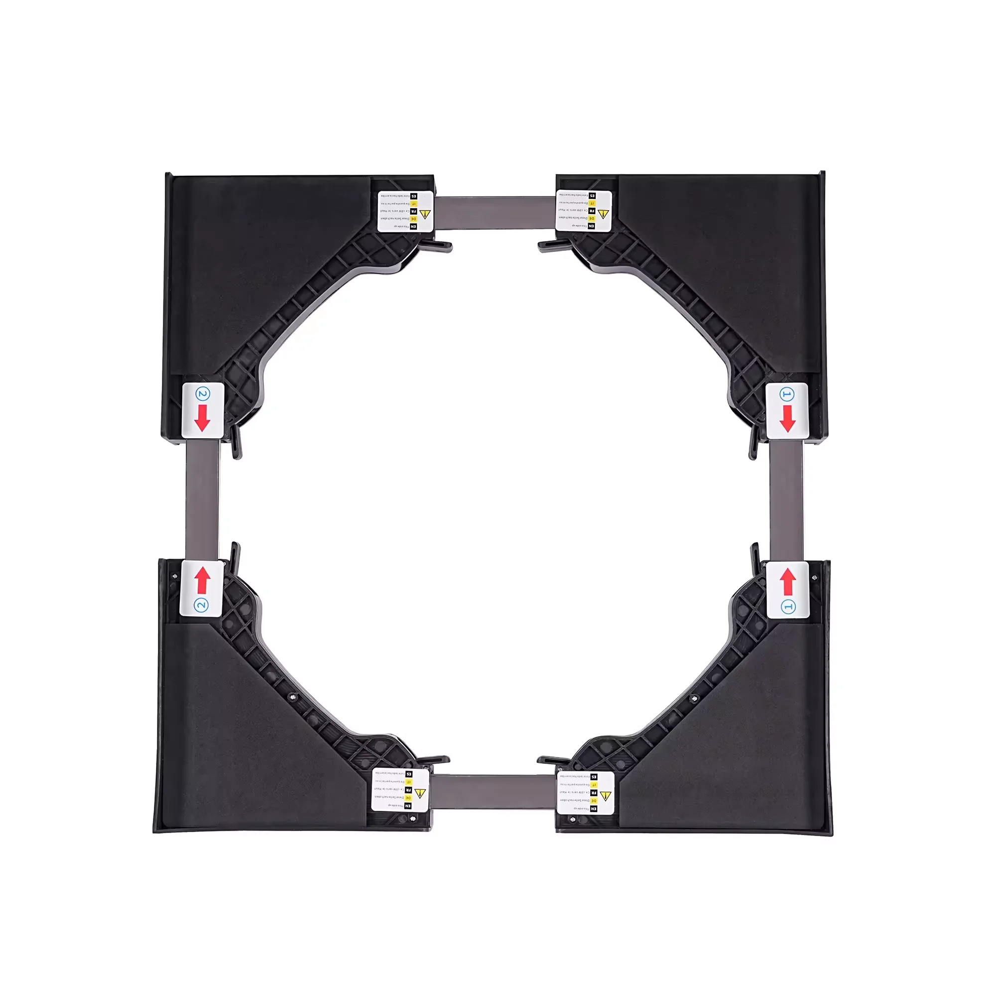 White Color Adjustable Plastic Stacking kit for washing machine and dryer machine stacking kit