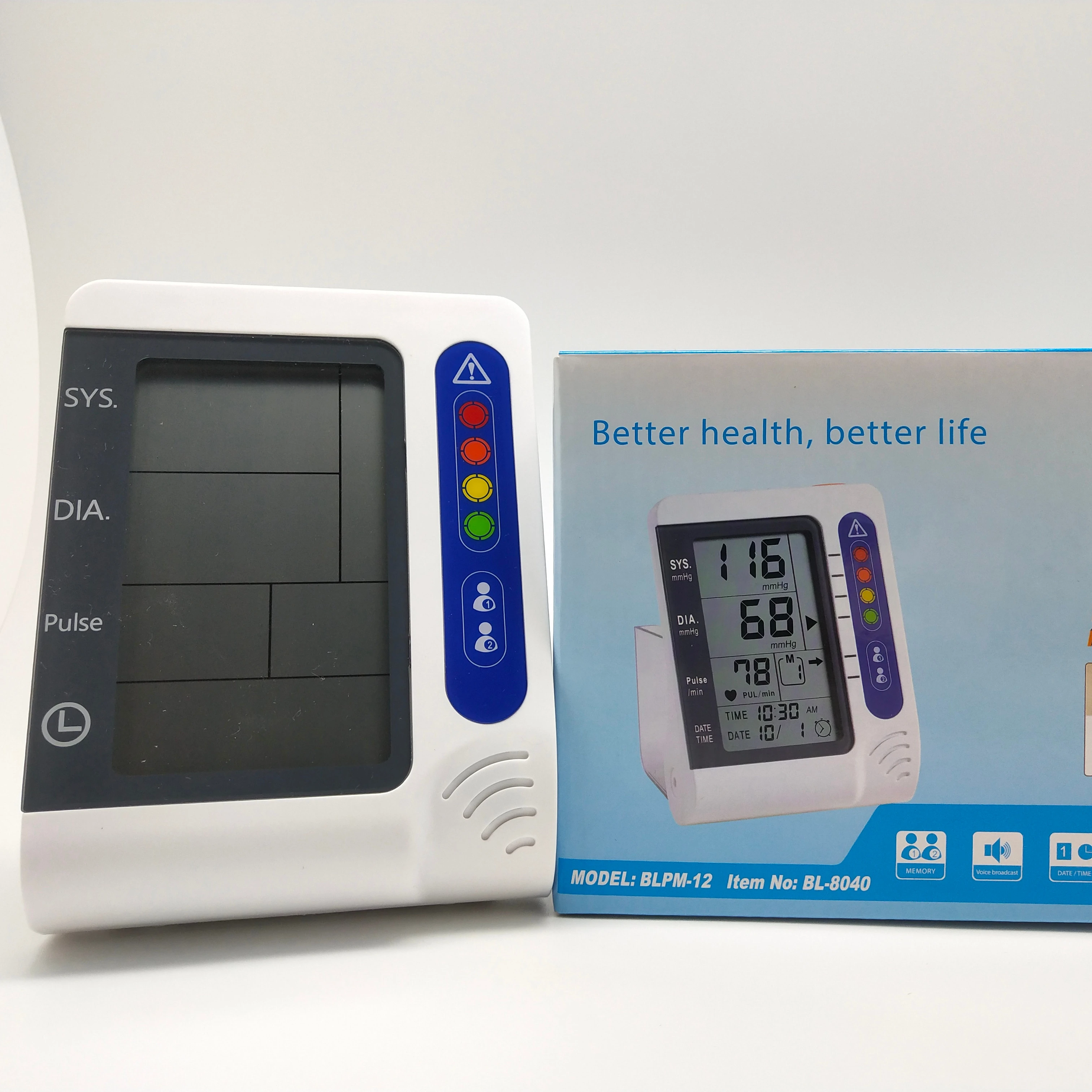 Высококачественный портативный цифровой монитор артериального давления на руку для здоровой жизни медицинское оборудование