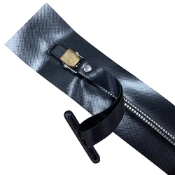 Fire-retardant Heavy Duty PVC  Airtight Zipper Waterproof Zipper Customized Length